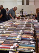  Mystery book section at the Friends of the Library Fall Book Sale.