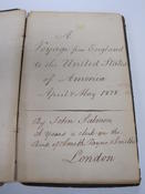 Journal title page: A Voyage from England to the United States of America April & May 1828 by John Salmon...London