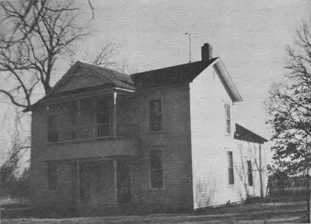 The Taylor Bray home in Christian County, Mo., as it appears today. It is now occupied by a son, Ernest, and his wife.