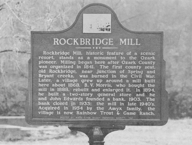 Rockbridge Mill Historical Marker