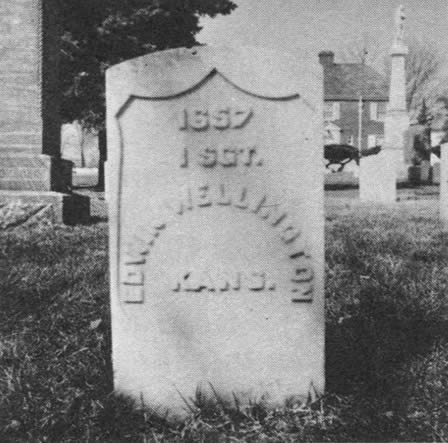 National Cemetery, Springfield, Mo. grave of Edwin Wellington.