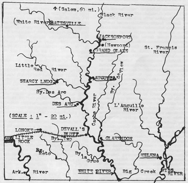 BATESVILLE - HELENA (ARK.) THEATER OF OPERATIONS 1862-3