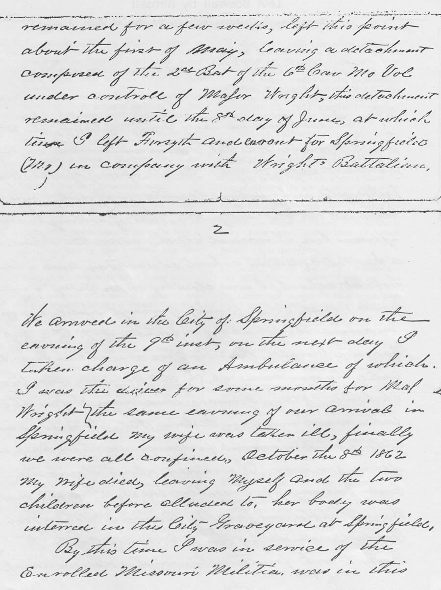 Levi Boswell letter ca. 1880