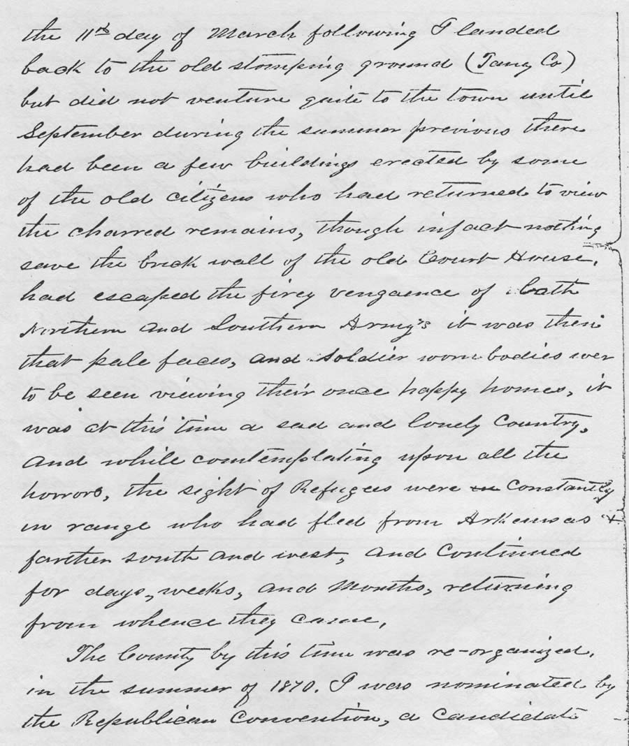 Levi Boswell letter ca. 1880