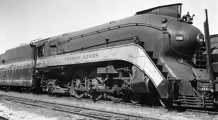 Frisco Fire Fly #3 Streamline Steam Locomotive 1031 St.L&SF Railroad