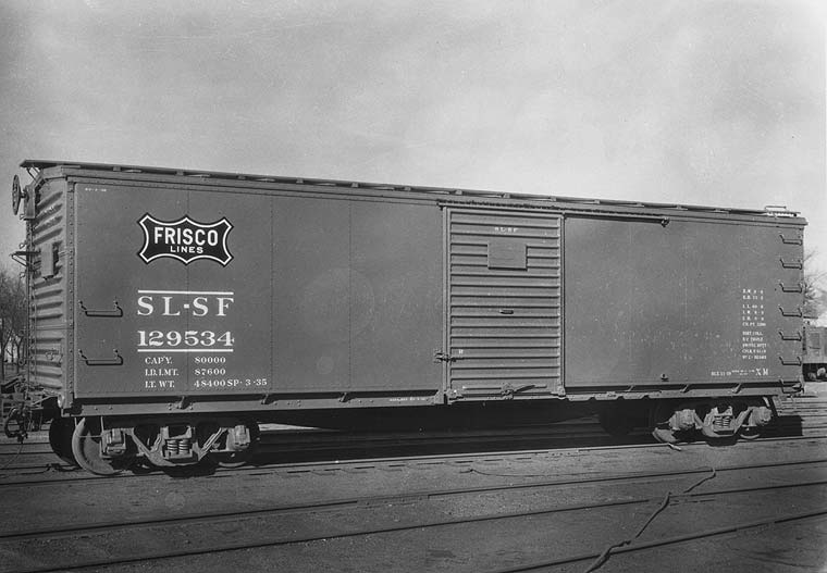 K4 S Decals SLSF Frisco 50 Ft Boxcar Black Late Scheme 