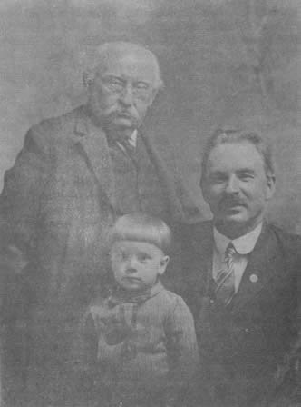 J. G. Burger II, J. G. Burger III, and J. G. Burger IV, Billings, Mo., about 1918.