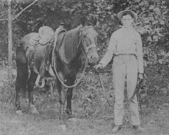 Harry D. Harding as a young man in Taney County, Mo.