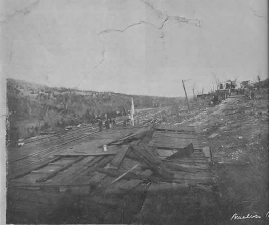 View of Melva the day after the storm, titled 'Melva, Mo., after the cyclone, March 12th, 1920.'