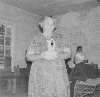 Thena Asher Cope - taught school at Cedar Bluff 1935-36.  Picture taken at Cedar Bluff reunion 1964.