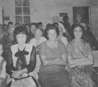 Group that attended program at Cedar Bluff reunion 1964.  The only ones I know are Mary Asher, center front row, and Rosa Steele, second row, center.