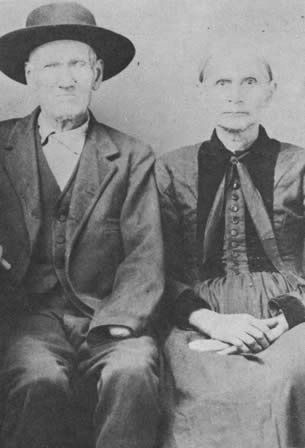 Stephen C. Herndon (1821-1897) and his second wife, Lucinda Philpot McHowan Herndon (1831-1912)